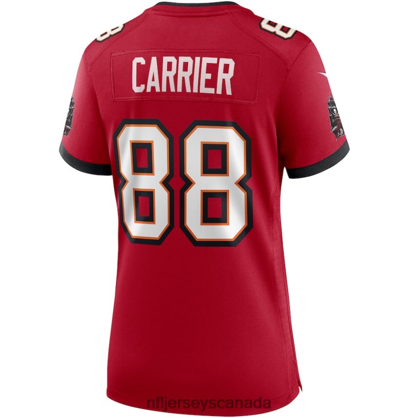 Women Tampa Bay Buccaneers Mark Carrier Nike Red Game Retired Player Jersey Clothing NFL TBXFR66551