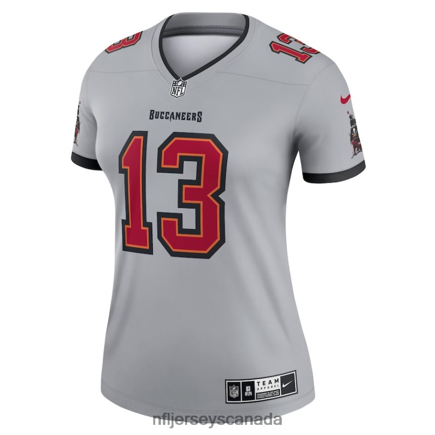 Women Tampa Bay Buccaneers Mike Evans Nike Gray Inverted Legend Jersey Clothing NFL TBXFR61748