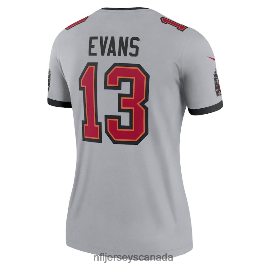 Women Tampa Bay Buccaneers Mike Evans Nike Gray Inverted Legend Jersey Clothing NFL TBXFR61748