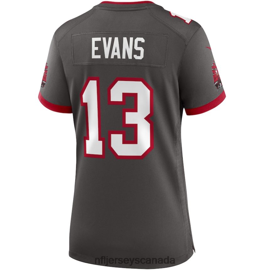 Women Tampa Bay Buccaneers Mike Evans Nike Pewter Alternate Game Jersey Clothing NFL TBXFR62031