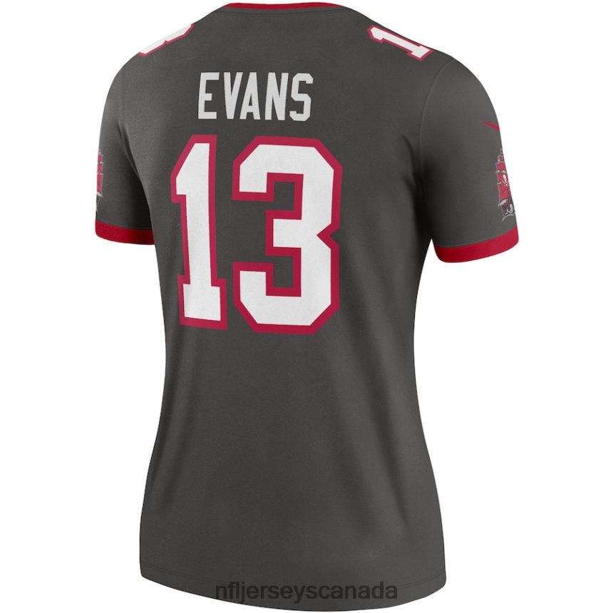 Women Tampa Bay Buccaneers Mike Evans Nike Pewter Alternate Legend Jersey Clothing NFL TBXFR62777