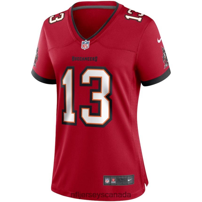 Women Tampa Bay Buccaneers Mike Evans Nike Red Game Player Jersey Clothing NFL TBXFR61298