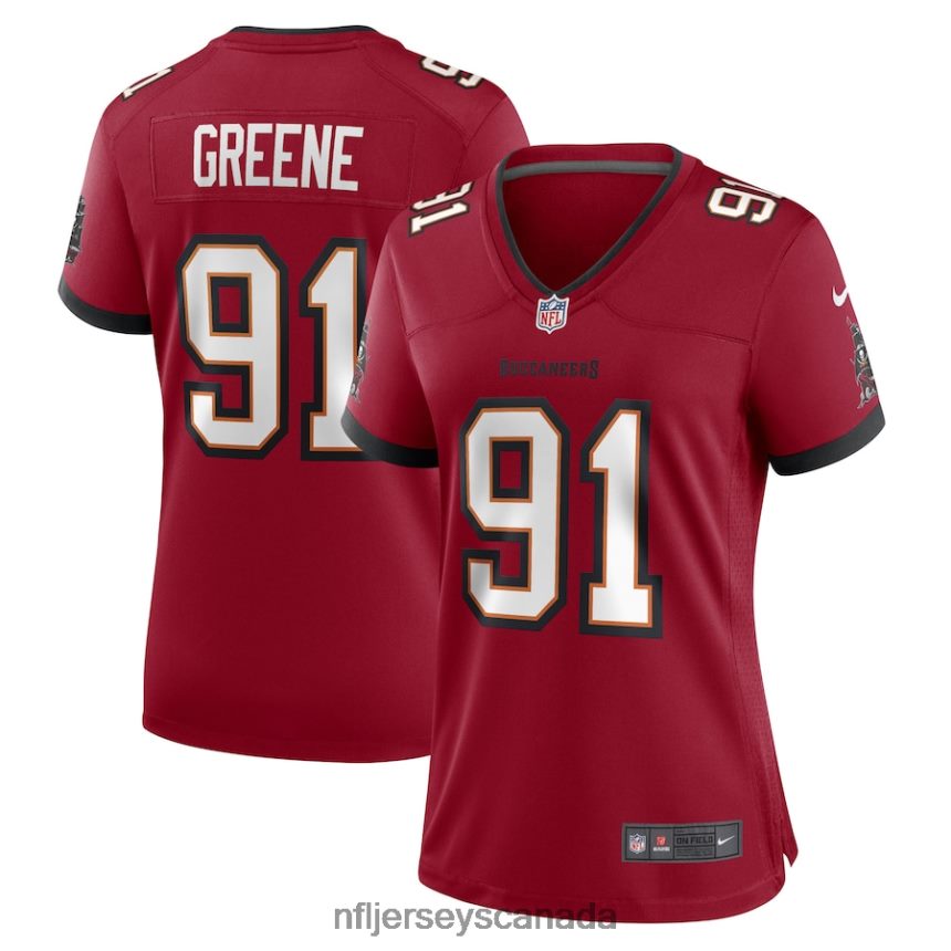 Women Tampa Bay Buccaneers Mike Greene Nike Red Game Player Jersey Clothing NFL TBXFR65938