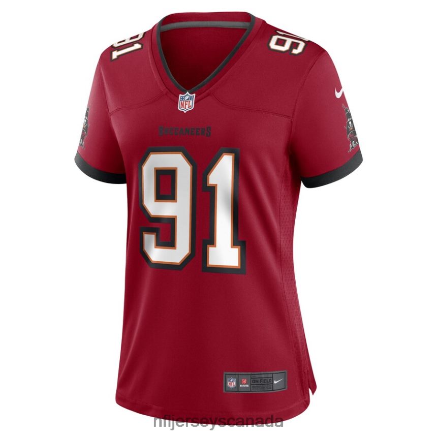 Women Tampa Bay Buccaneers Mike Greene Nike Red Game Player Jersey Clothing NFL TBXFR65938