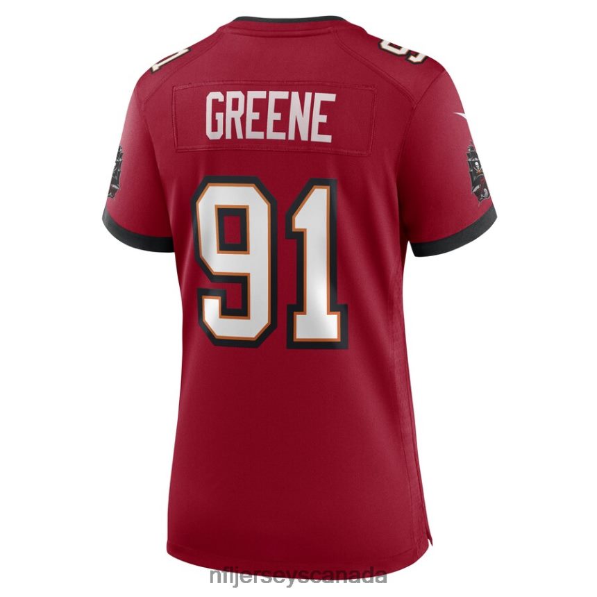 Women Tampa Bay Buccaneers Mike Greene Nike Red Game Player Jersey Clothing NFL TBXFR65938