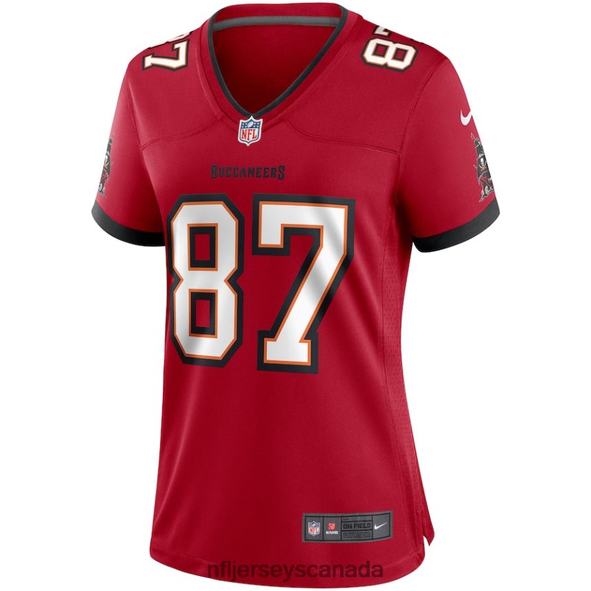 Women Tampa Bay Buccaneers Rob Gronkowski Nike Red Game Jersey Clothing NFL TBXFR61781