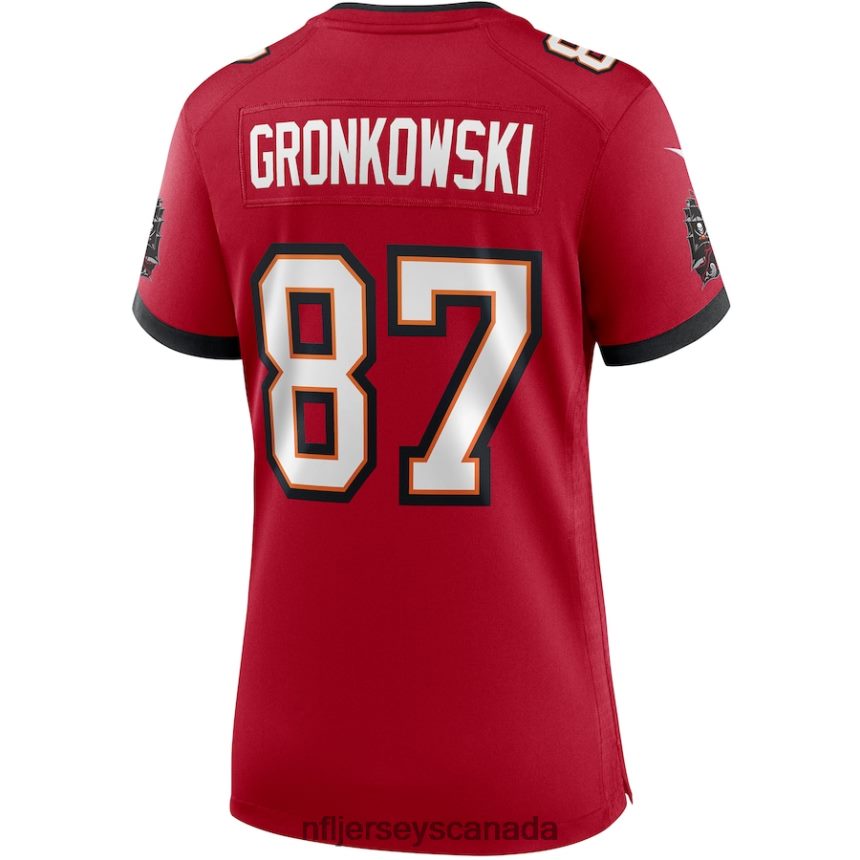 Women Tampa Bay Buccaneers Rob Gronkowski Nike Red Game Jersey Clothing NFL TBXFR61781