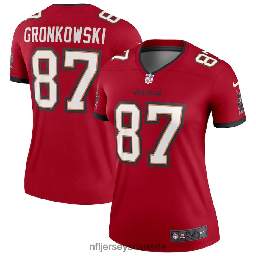 Women Tampa Bay Buccaneers Rob Gronkowski Nike Red Legend Jersey Clothing NFL TBXFR66717