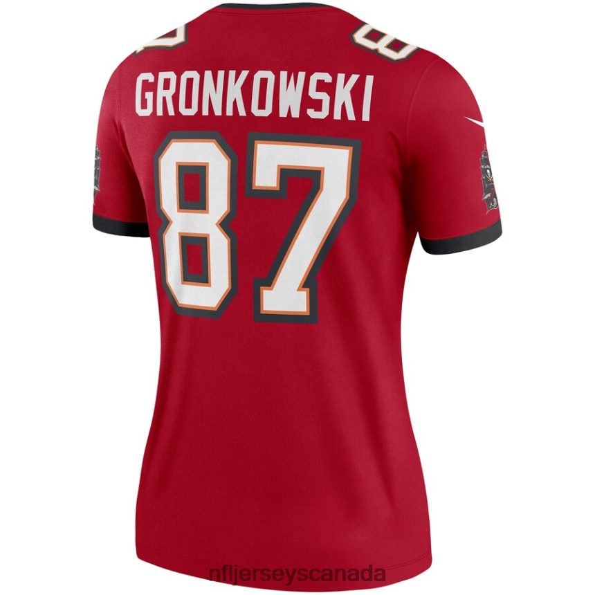 Women Tampa Bay Buccaneers Rob Gronkowski Nike Red Legend Jersey Clothing NFL TBXFR66717