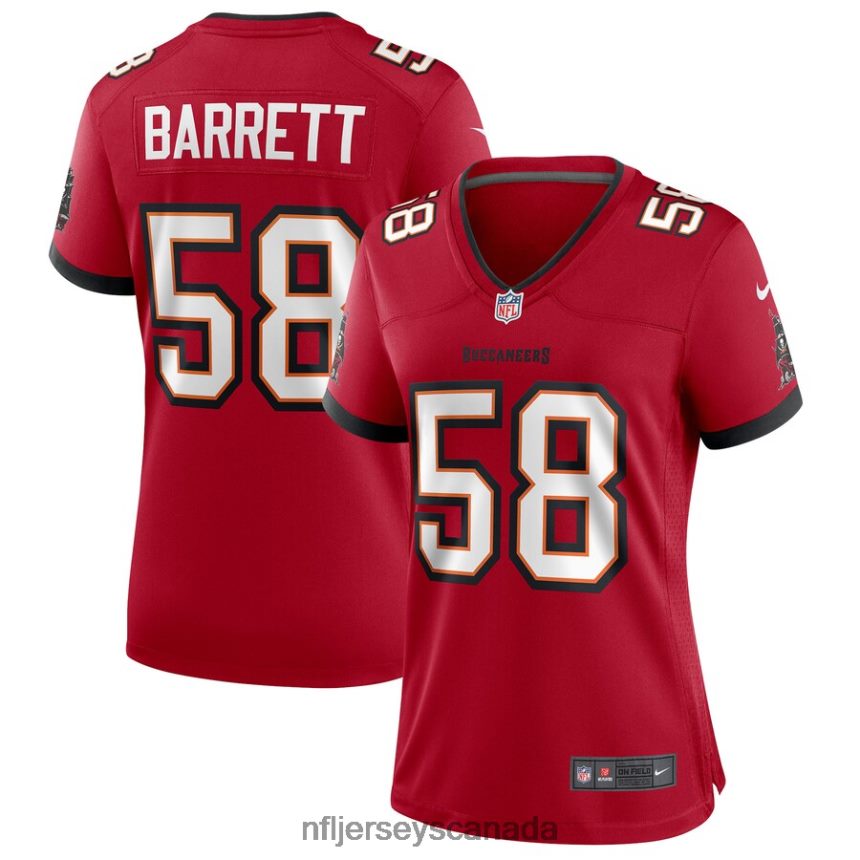 Women Tampa Bay Buccaneers Shaquil Barrett Nike Red Game Jersey Clothing NFL TBXFR66313