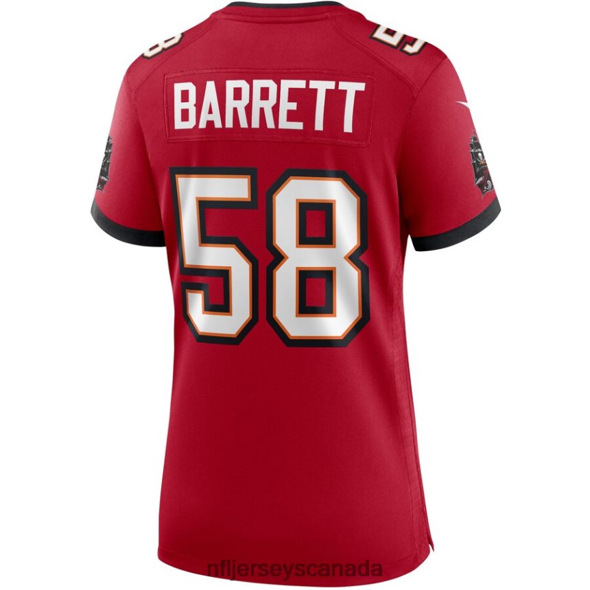 Women Tampa Bay Buccaneers Shaquil Barrett Nike Red Game Jersey Clothing NFL TBXFR66313