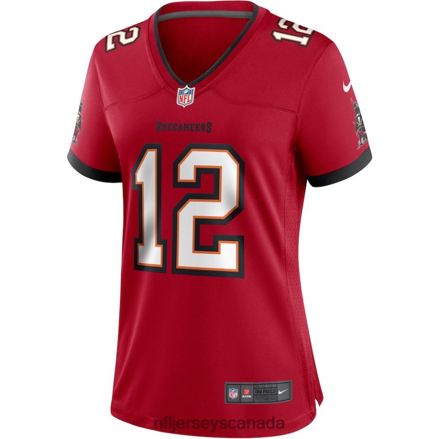Women Tampa Bay Buccaneers Tom Brady Nike Red Game Jersey Clothing NFL TBXFR61743