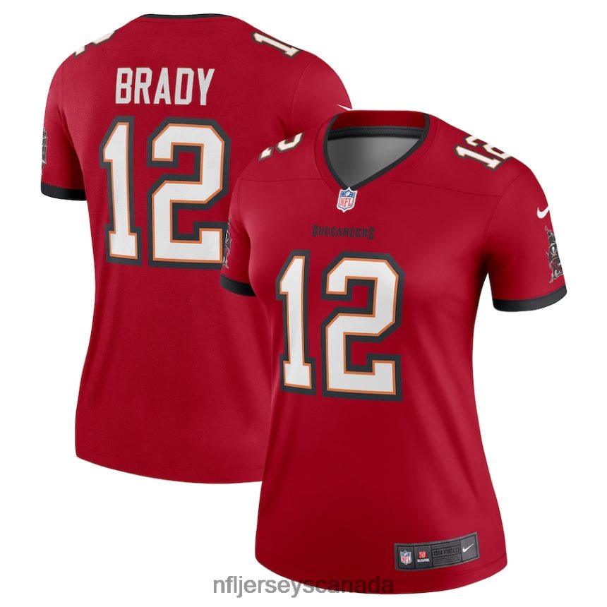 Women Tampa Bay Buccaneers Tom Brady Nike Red Legend Jersey Clothing NFL TBXFR6598