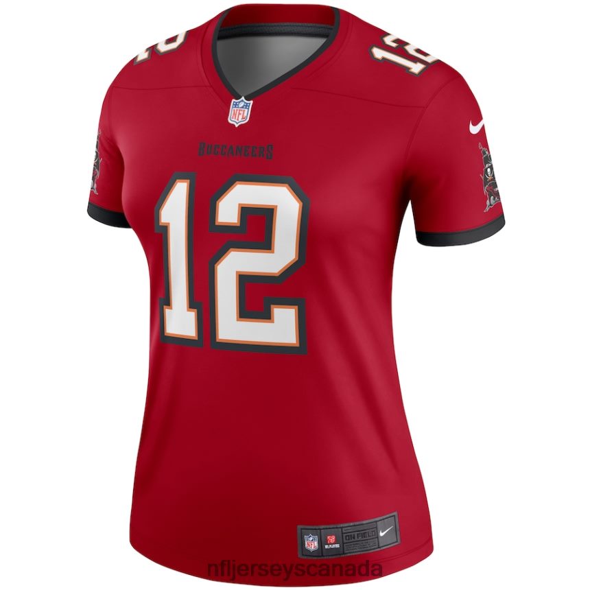 Women Tampa Bay Buccaneers Tom Brady Nike Red Legend Jersey Clothing NFL TBXFR6598