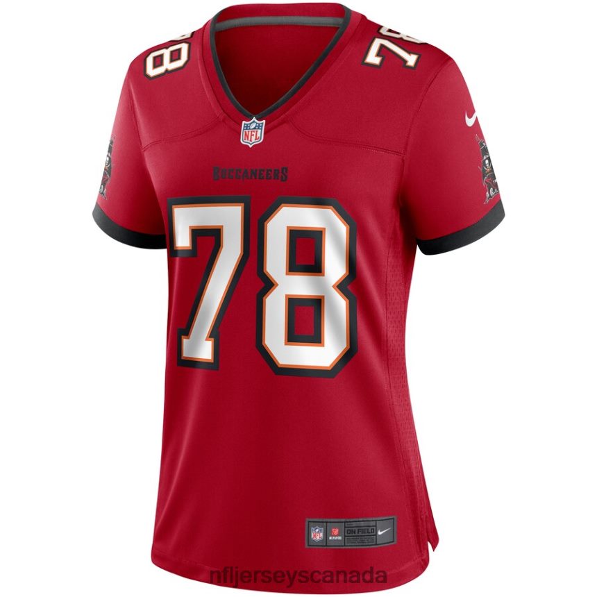 Women Tampa Bay Buccaneers Tristan Wirfs Nike Red Game Jersey Clothing NFL TBXFR66150