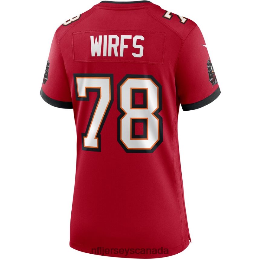 Women Tampa Bay Buccaneers Tristan Wirfs Nike Red Game Jersey Clothing NFL TBXFR66150