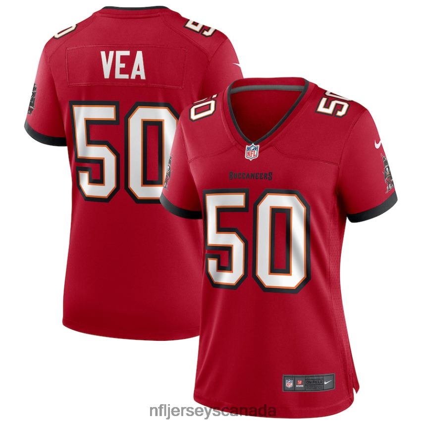 Women Tampa Bay Buccaneers Vita Vea Nike Red Game Jersey Clothing NFL TBXFR63354