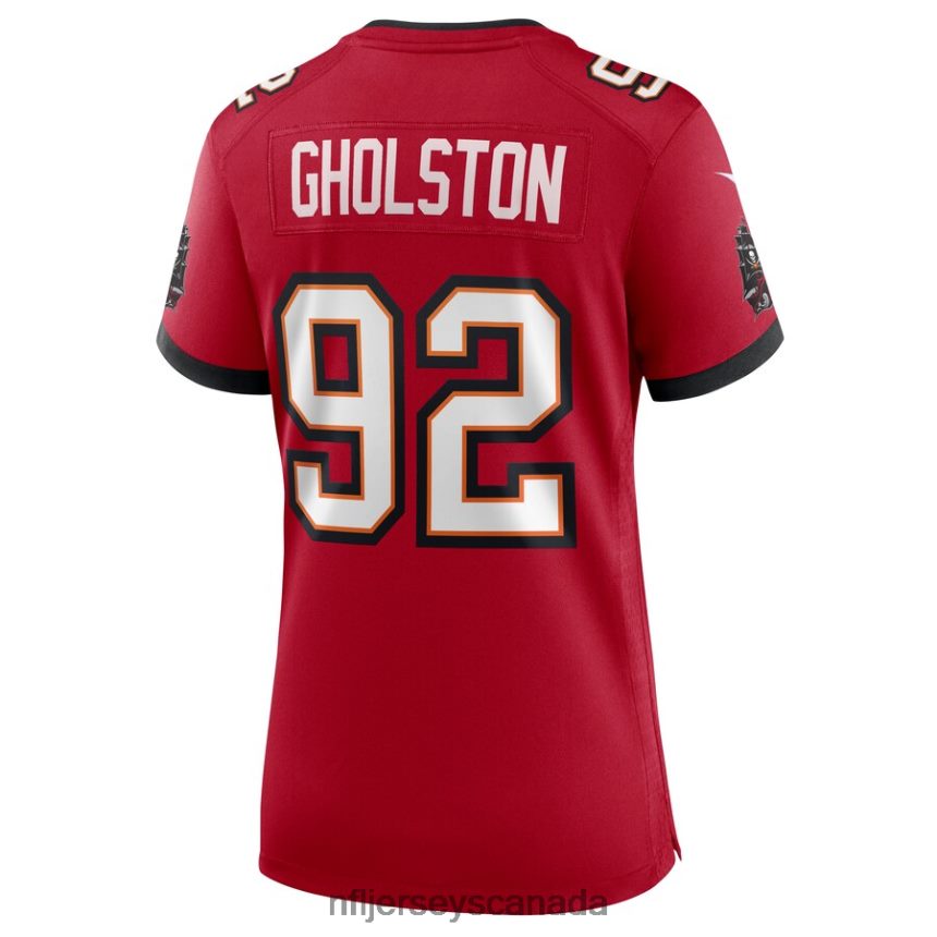 Women Tampa Bay Buccaneers William Gholston Nike Red Game Jersey Clothing NFL TBXFR66918