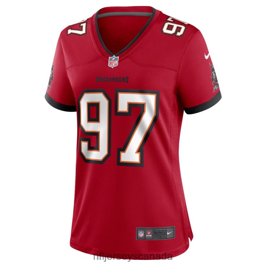 Women Tampa Bay Buccaneers Zach Triner Nike Red Game Jersey Clothing NFL TBXFR67010