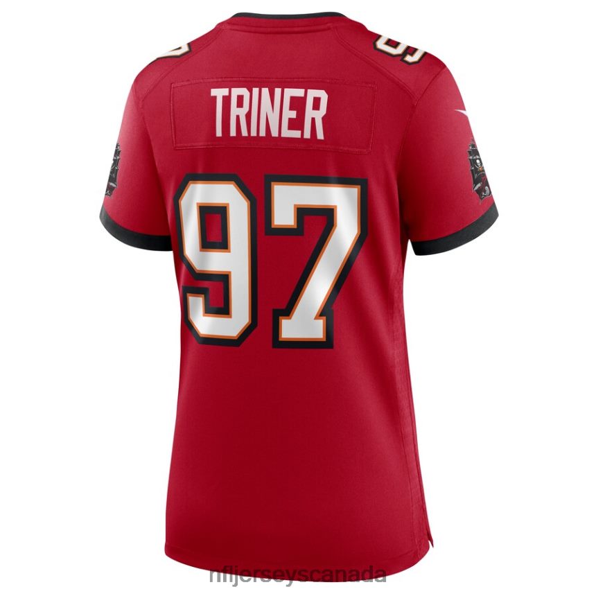 Women Tampa Bay Buccaneers Zach Triner Nike Red Game Jersey Clothing NFL TBXFR67010