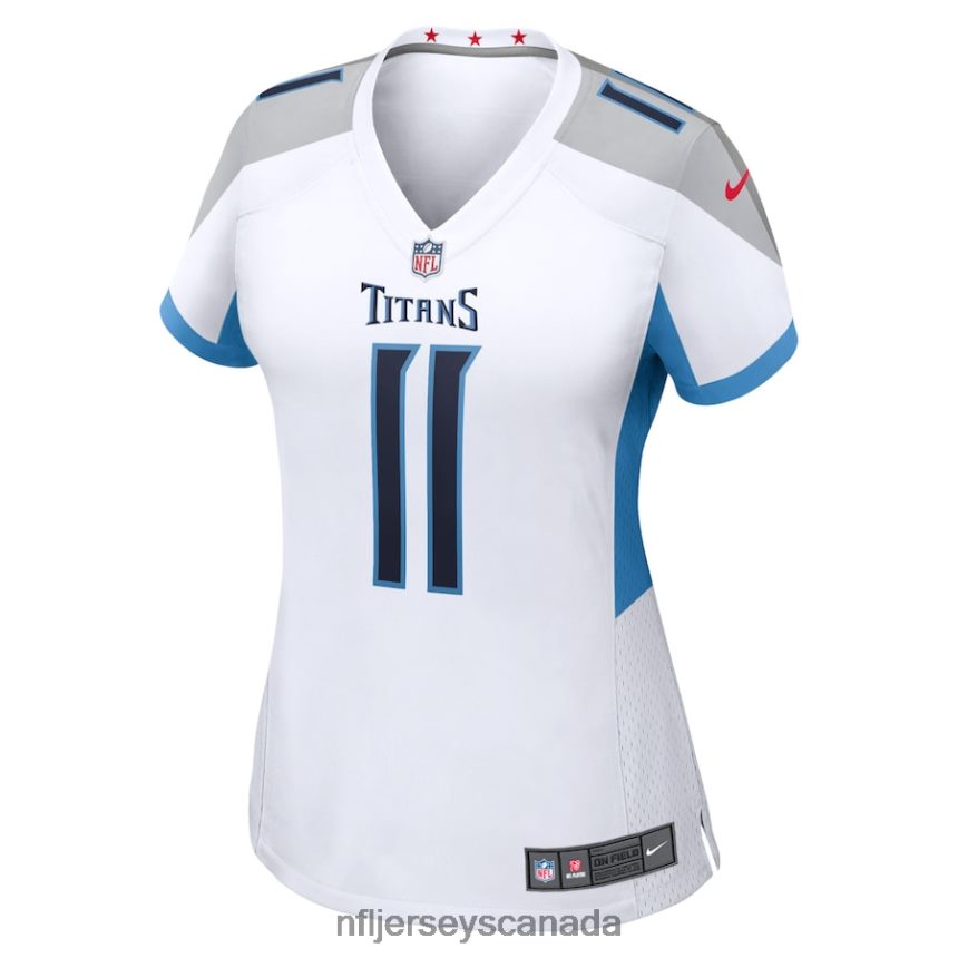 Women Tennessee Titans AJ Brown Nike White Game Jersey Clothing NFL TBXFR62321