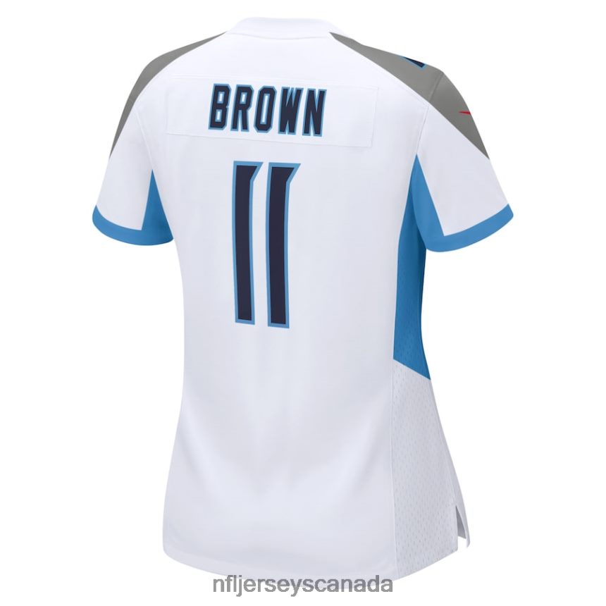 Women Tennessee Titans AJ Brown Nike White Game Jersey Clothing NFL TBXFR62321