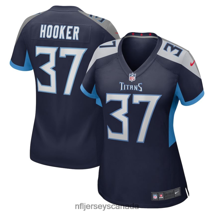 Women Tennessee Titans Amani Hooker Nike Navy Game Jersey Clothing NFL TBXFR64651