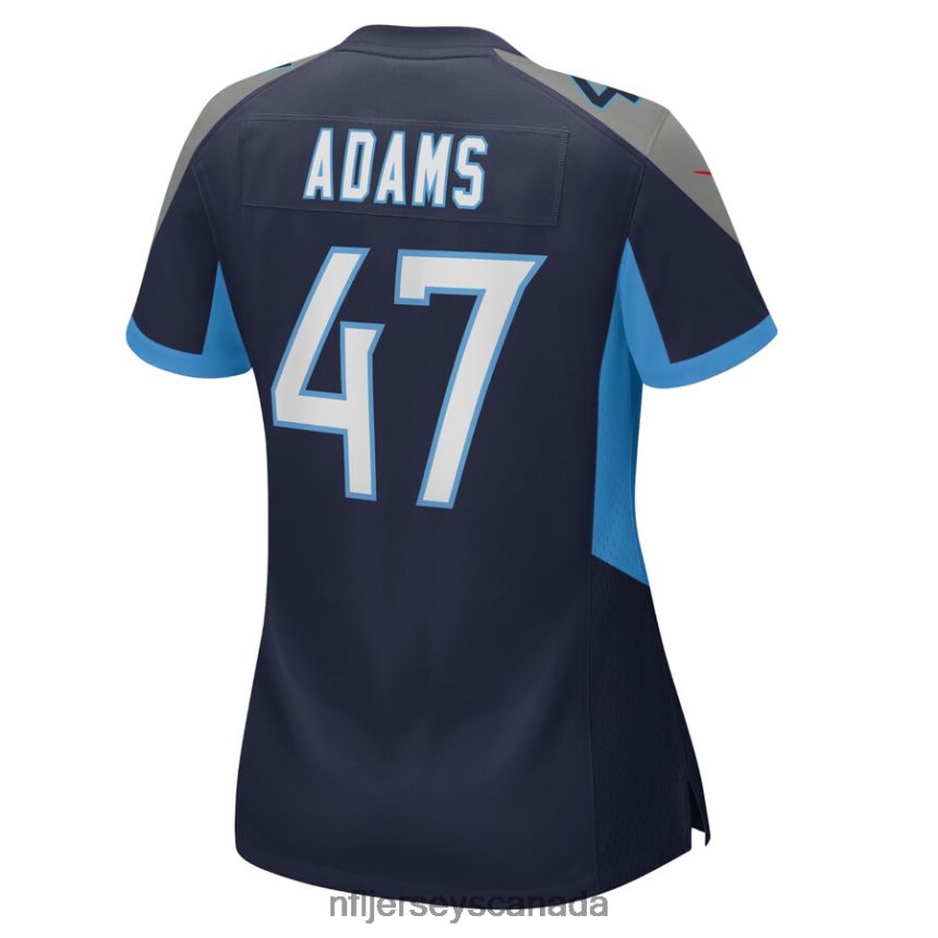 Women Tennessee Titans Andrew Adams Nike Navy Home Game Player Jersey Clothing NFL TBXFR65758