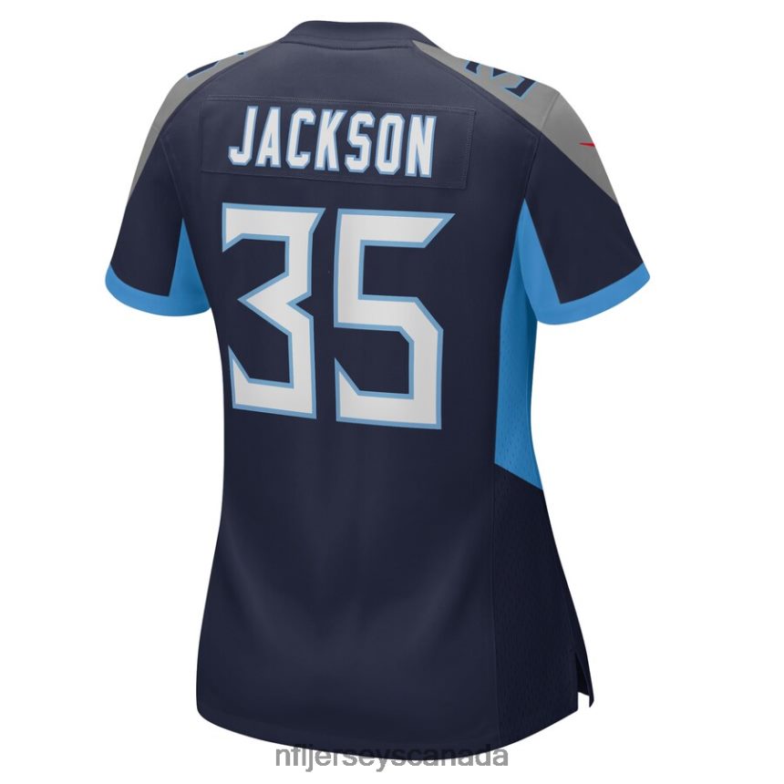 Women Tennessee Titans Chris Jackson Nike Navy Game Jersey Clothing NFL TBXFR65682