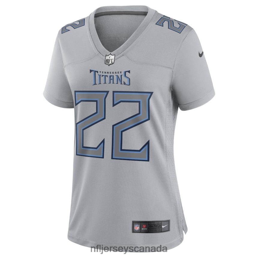 Women Tennessee Titans Derrick Henry Nike Gray Atmosphere Fashion Game Jersey Clothing NFL TBXFR62925