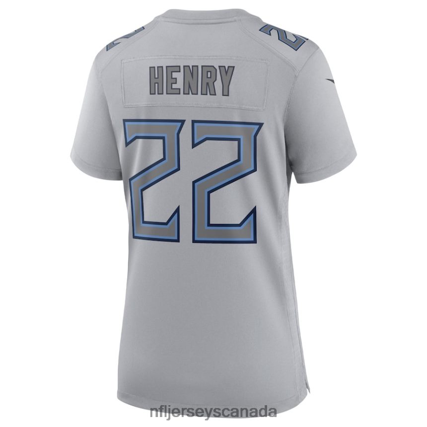 Women Tennessee Titans Derrick Henry Nike Gray Atmosphere Fashion Game Jersey Clothing NFL TBXFR62925
