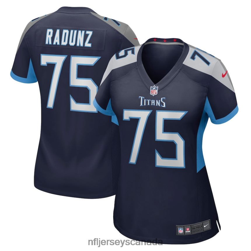 Women Tennessee Titans Dillon Radunz Nike Navy Game Jersey Clothing NFL TBXFR65198