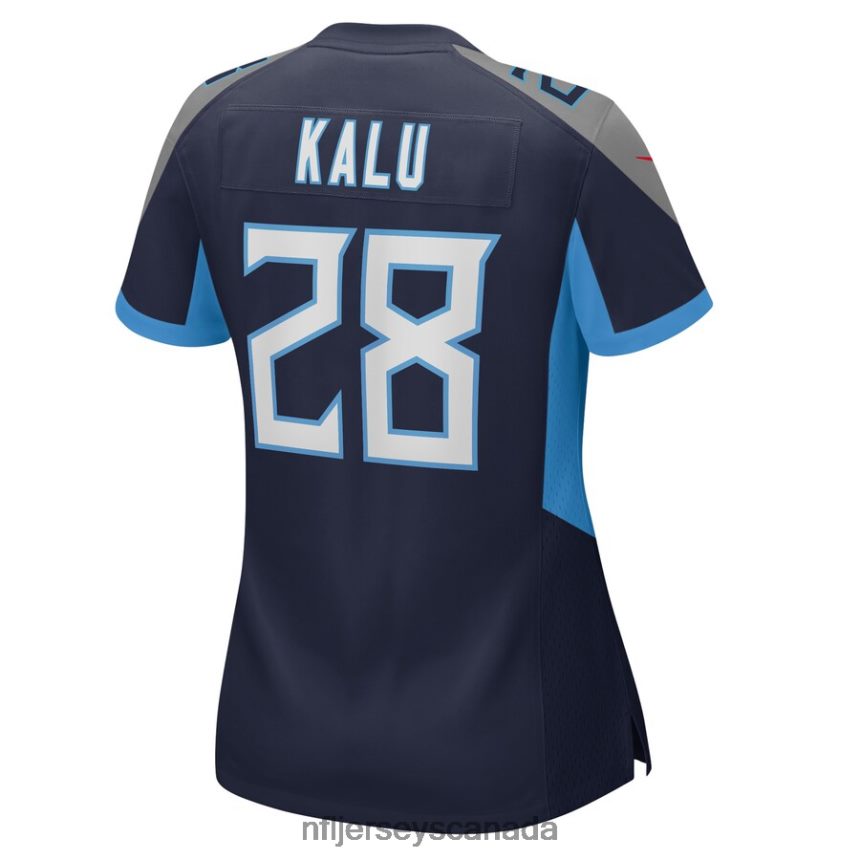 Women Tennessee Titans Joshua Kalu Nike Navy Game Player Jersey Clothing NFL TBXFR65894