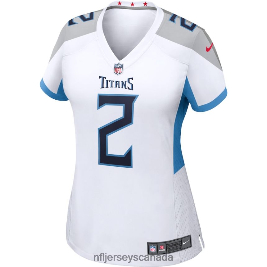 Women Tennessee Titans Julio Jones Nike White Game Jersey Clothing NFL TBXFR63324