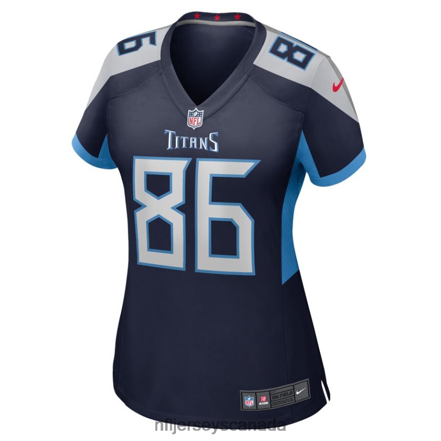 Women Tennessee Titans Kevin Rader Nike Navy Game Player Jersey Clothing NFL TBXFR66486