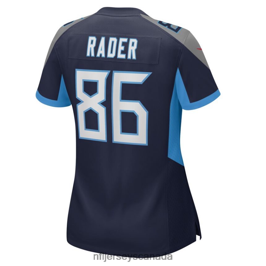 Women Tennessee Titans Kevin Rader Nike Navy Game Player Jersey Clothing NFL TBXFR66486