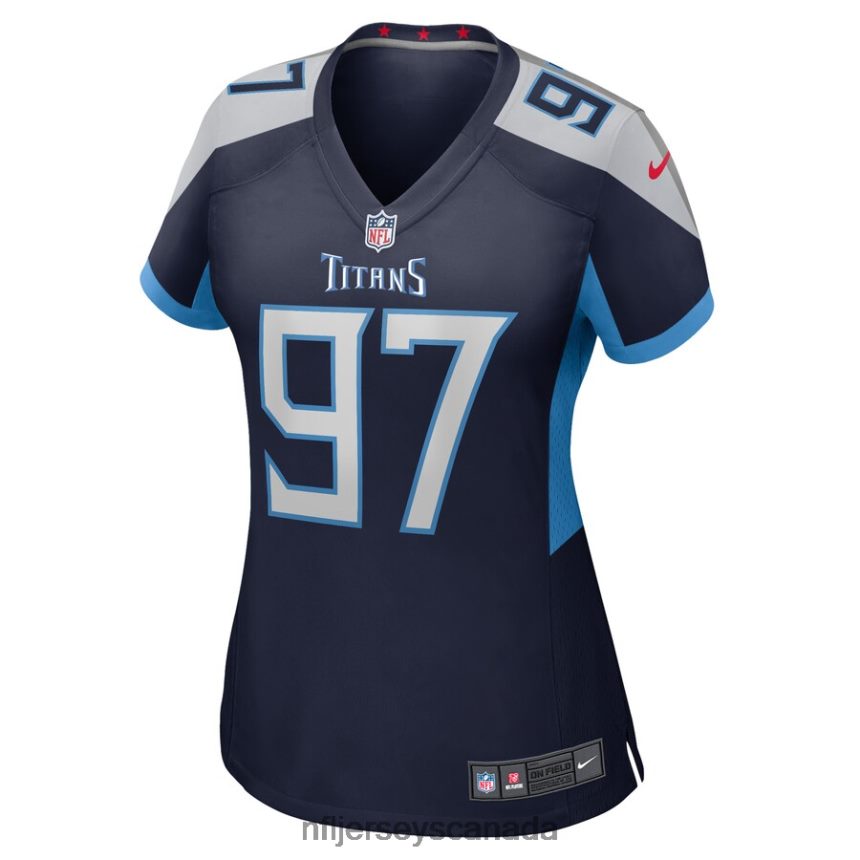 Women Tennessee Titans Kevin Strong Nike Navy Game Player Jersey Clothing NFL TBXFR66992