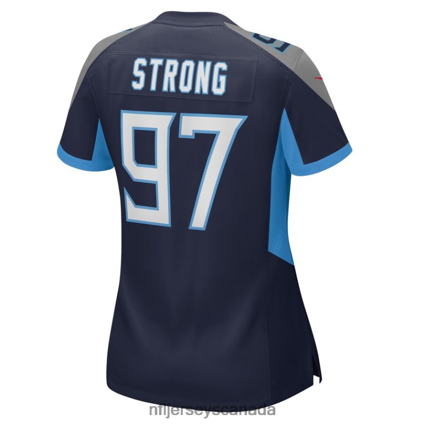 Women Tennessee Titans Kevin Strong Nike Navy Game Player Jersey Clothing NFL TBXFR66992