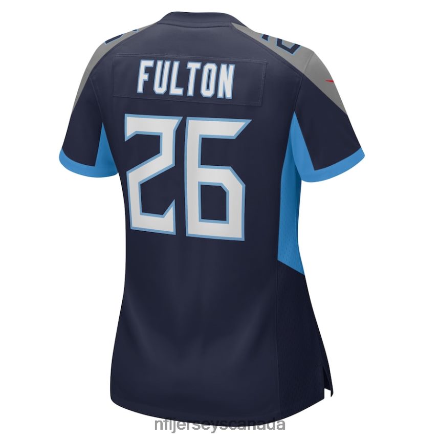 Women Tennessee Titans Kristian Fulton Nike Navy Game Jersey Clothing NFL TBXFR64637