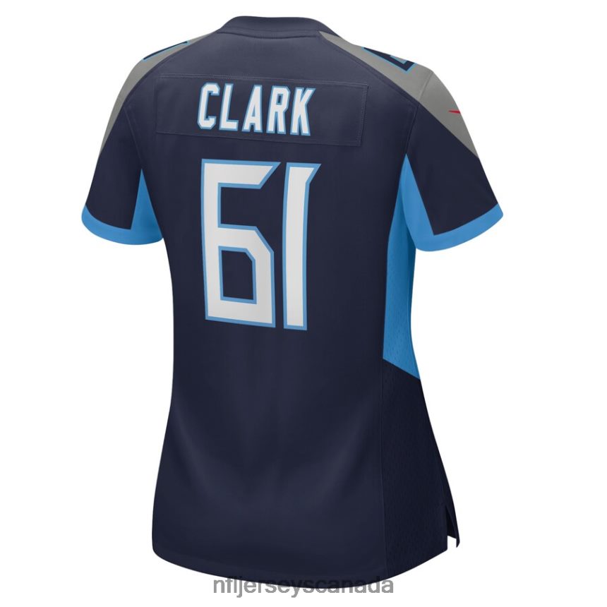 Women Tennessee Titans Le\Raven Clark Nike Navy Home Game Player Jersey Clothing NFL TBXFR65885