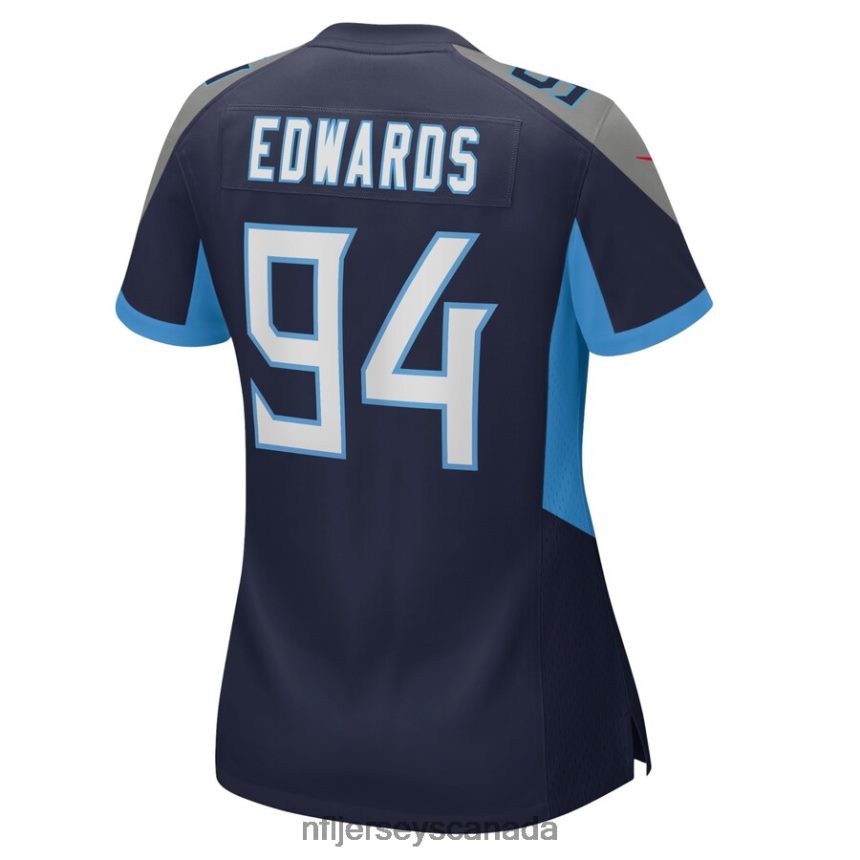 Women Tennessee Titans Mario Edwards Nike Navy Home Game Player Jersey Clothing NFL TBXFR66400