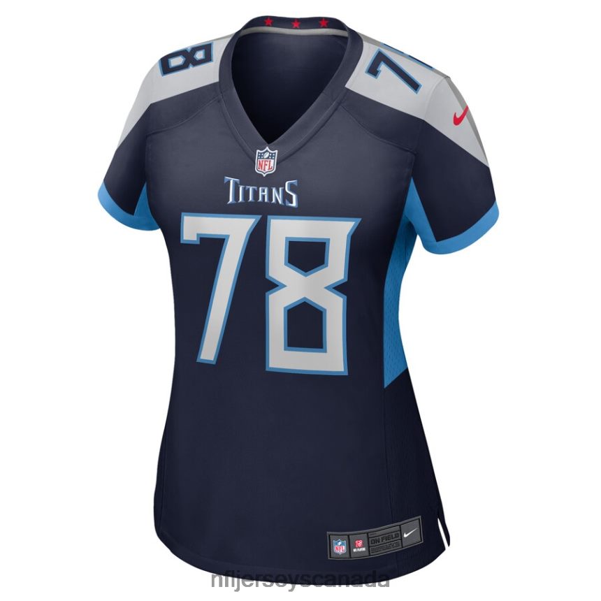 Women Tennessee Titans Nicholas Petit-Frere Nike Navy Game Player Jersey Clothing NFL TBXFR65990