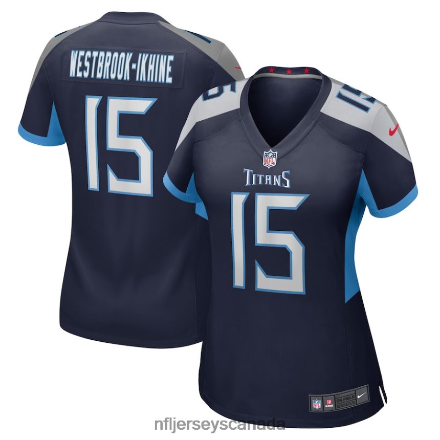 Women Tennessee Titans Nick Westbrook-Ikhine Nike Navy Game Player Jersey Clothing NFL TBXFR64929