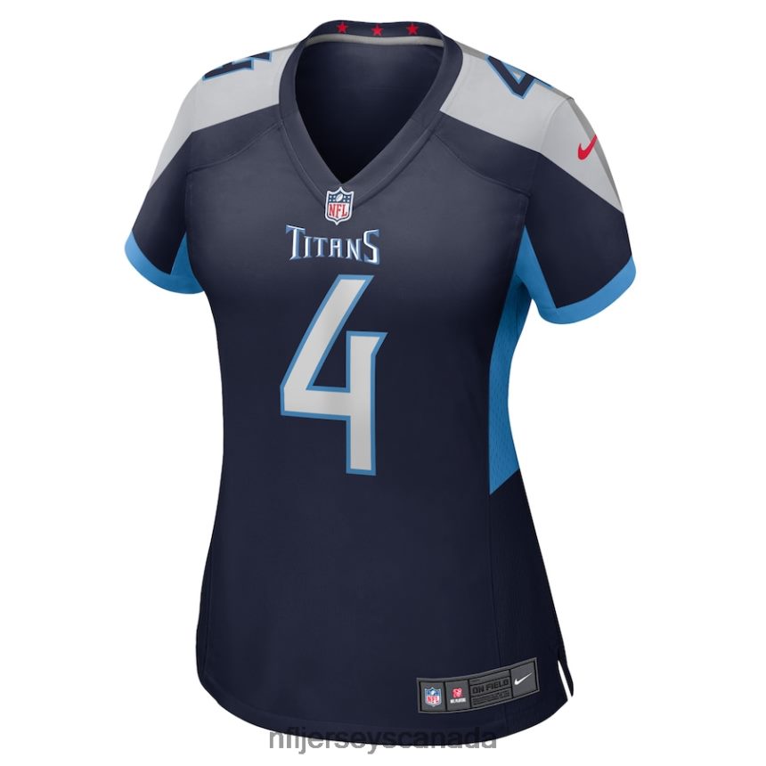 Women Tennessee Titans Ryan Stonehouse Nike Navy Game Player Jersey Clothing NFL TBXFR64931