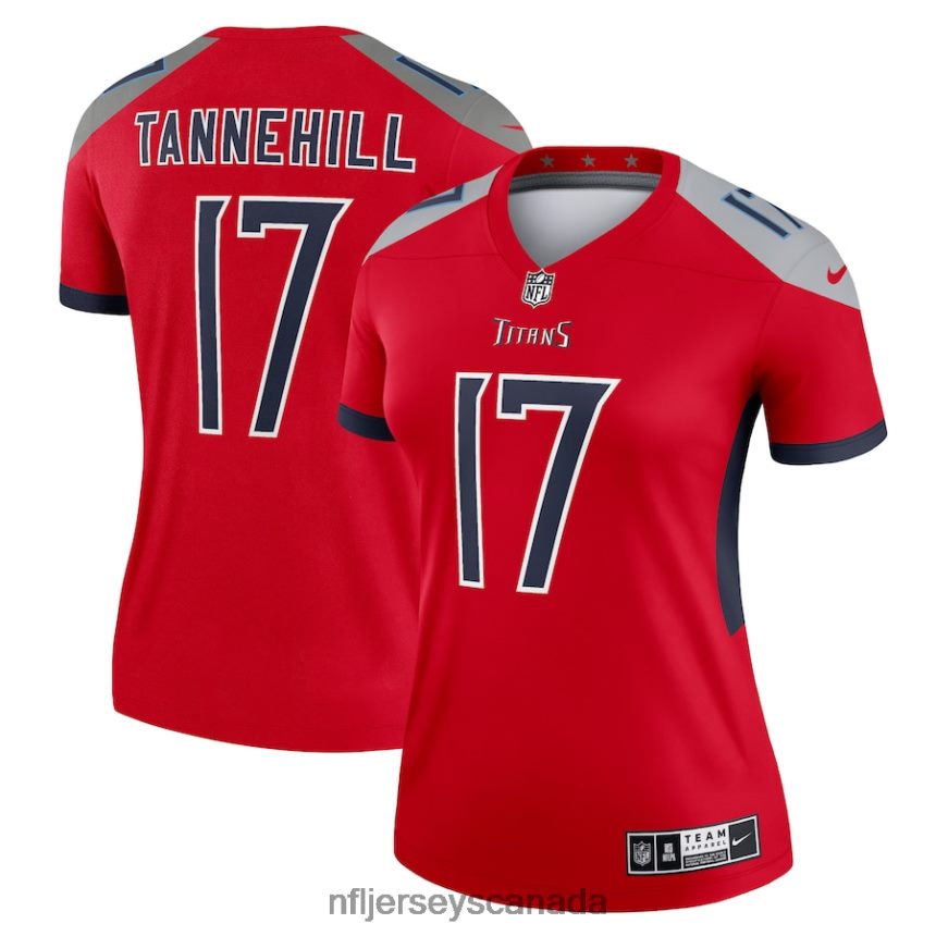 Women Tennessee Titans Ryan Tannehill Nike Red Inverted Legend Jersey Clothing NFL TBXFR64177
