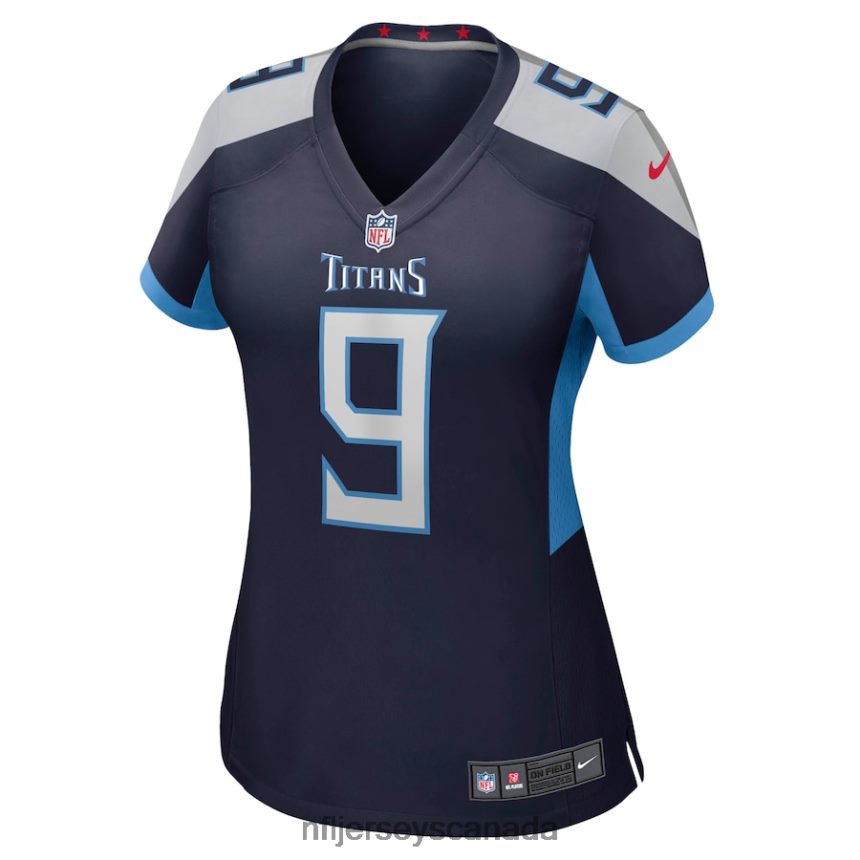 Women Tennessee Titans Steve McNair Nike Navy Game Retired Player Jersey Clothing NFL TBXFR63186