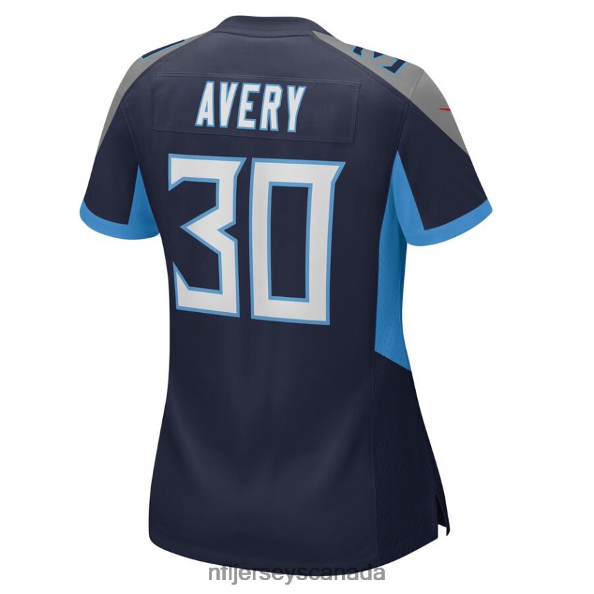 Women Tennessee Titans Tre Avery Nike Navy Game Player Jersey Clothing NFL TBXFR65963