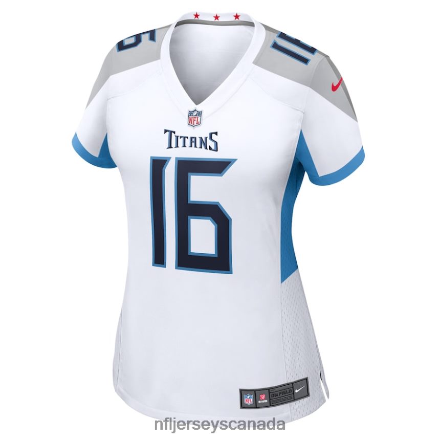 Women Tennessee Titans Treylon Burks Nike White Game Player Jersey Clothing NFL TBXFR63188