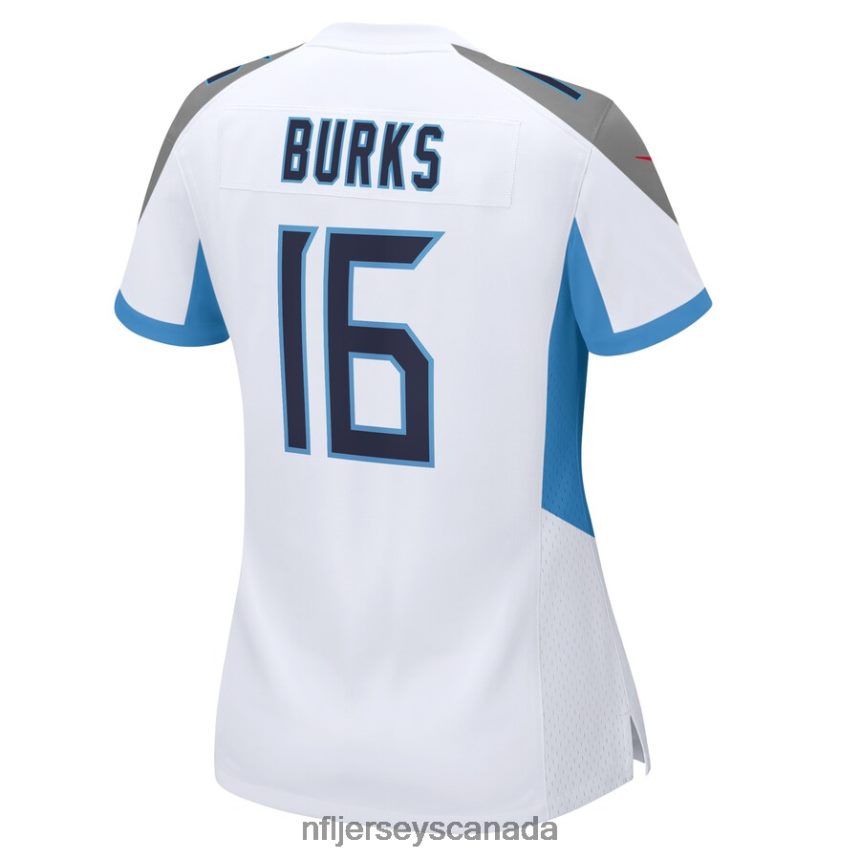 Women Tennessee Titans Treylon Burks Nike White Game Player Jersey Clothing NFL TBXFR63188