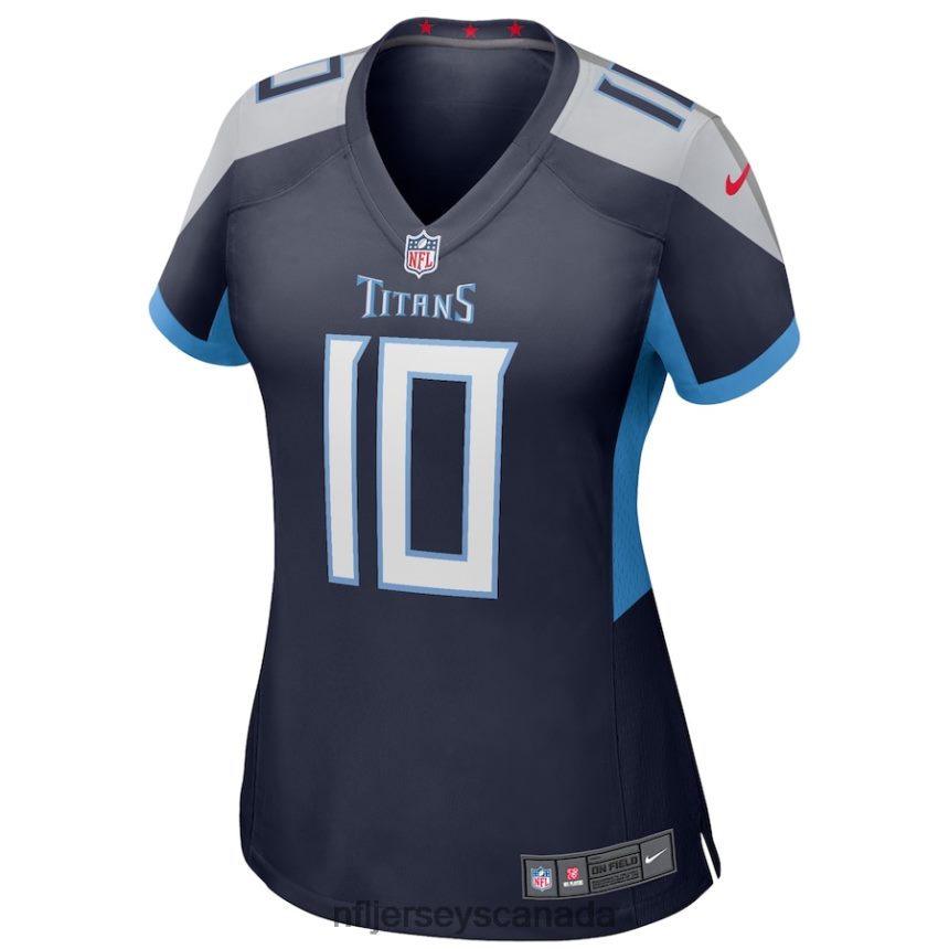 Women Tennessee Titans Vince Young Nike Navy Game Retired Player Jersey Clothing NFL TBXFR63735